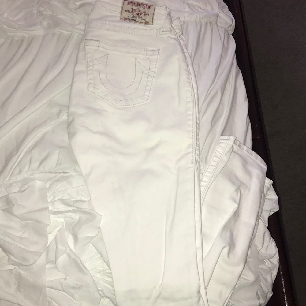 White Jenny Curvy True Religion Jeans